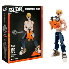 Figura de Acción Armable Chainsaw Man Denji and Pochita 280 pzas BLDR