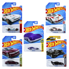Hot Wheels Elite Garage Pack x5 - Corvette - Coupe Clip - Segundo Coupe - Lucid - La Liebre