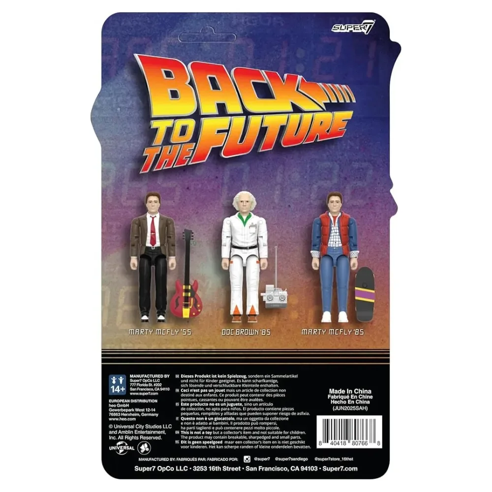 Figura De Acción Back To The Future - Dr Bronw 1985 10Cm Super73
