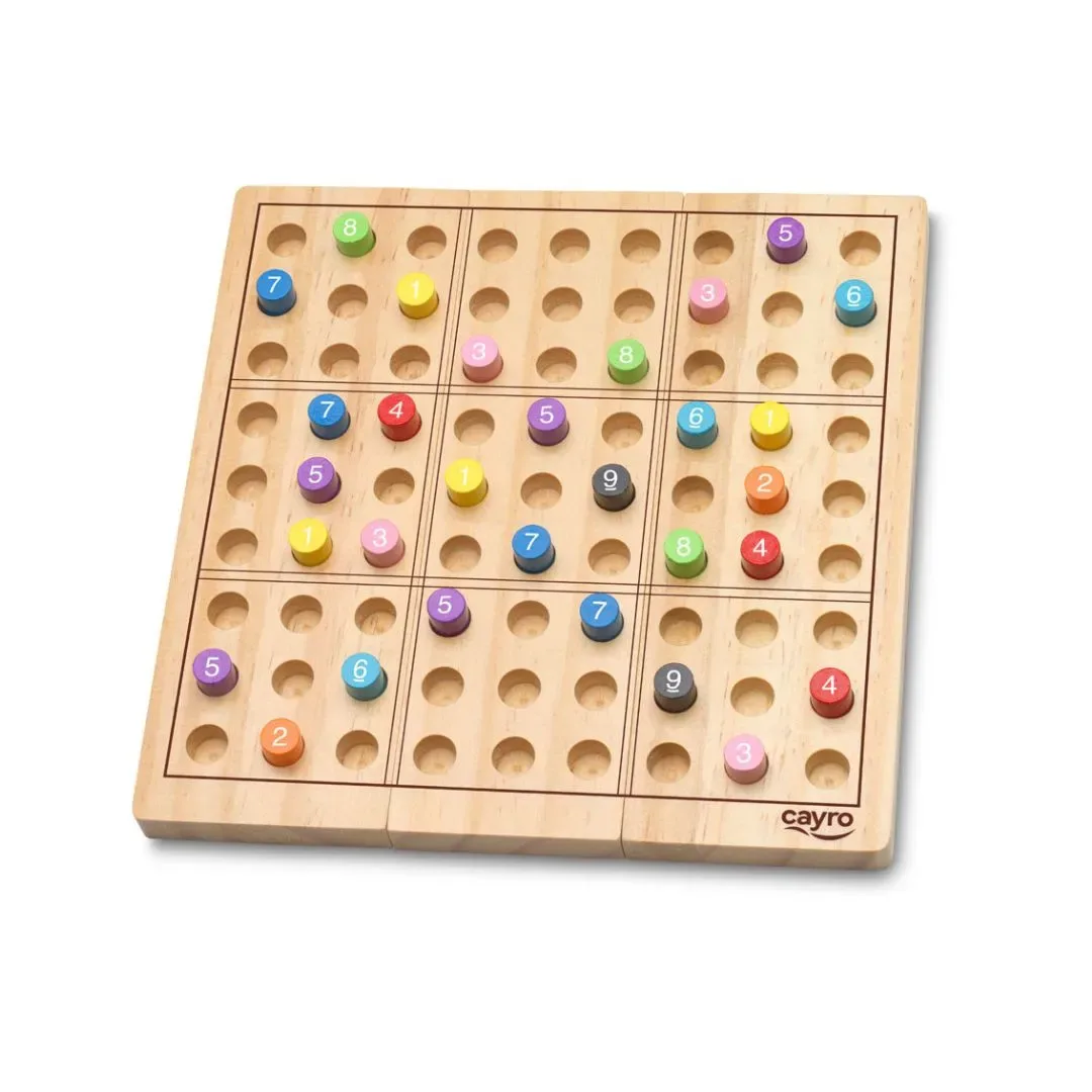 Juego de Mesa Sudoku De Madera En Caja De Metal -Cayro1