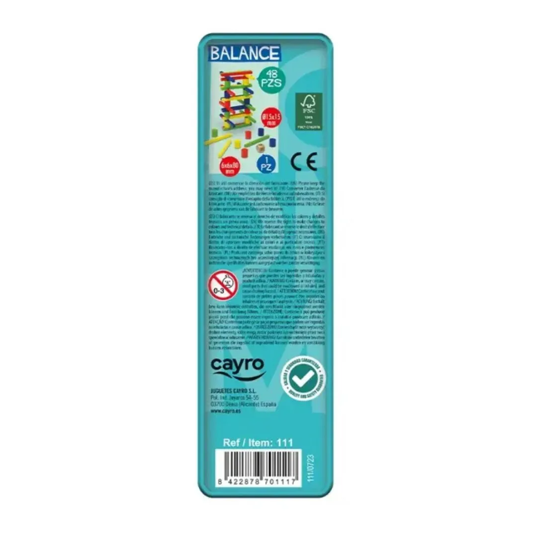 Juego Balance Equilibrio de Madera en Caja - Cayro3