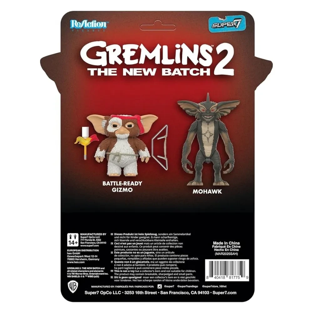 Figura De Acción Gremlins 2 ReAction - Mohawk Super73