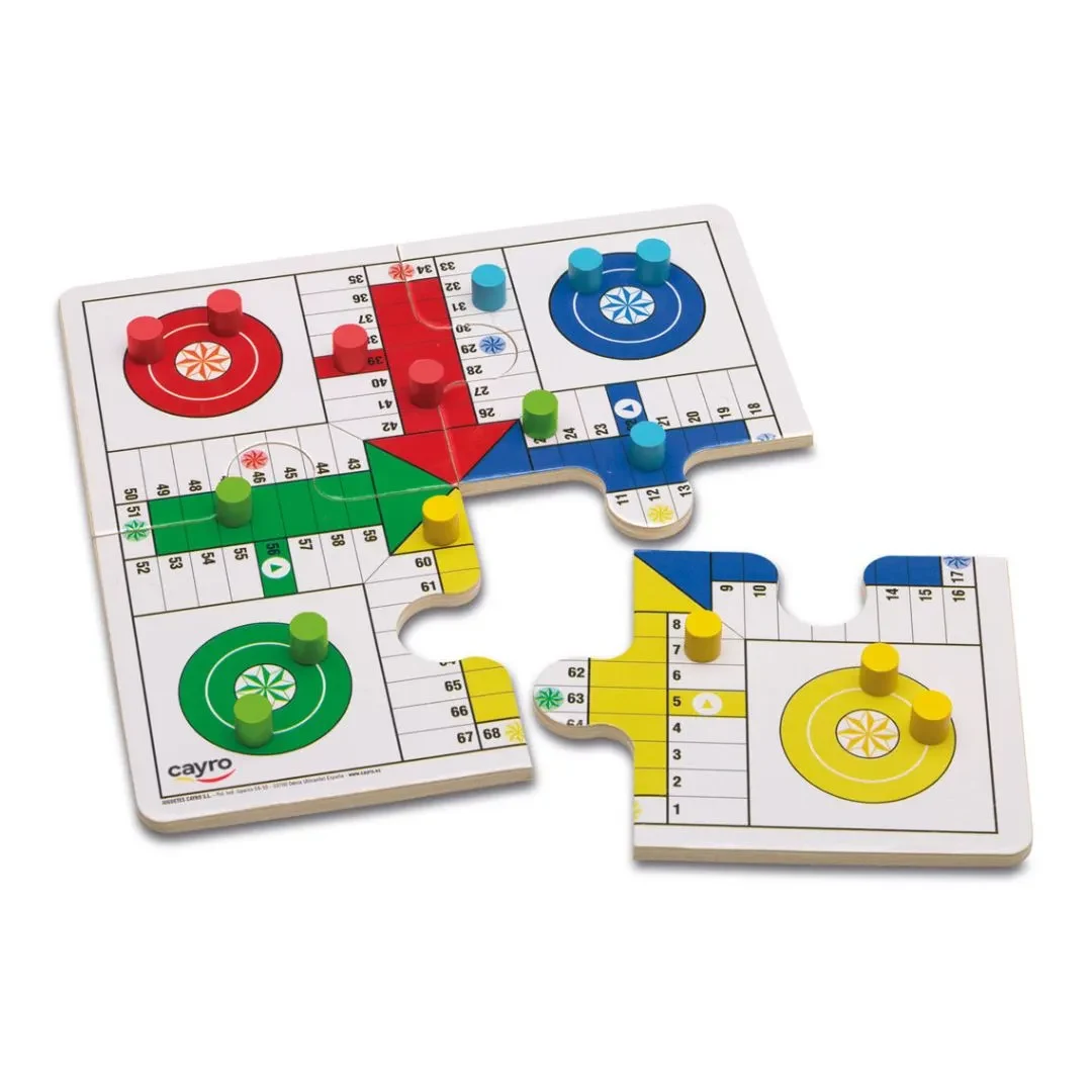 Juego Ludo y Oca de Madera en Caja de Metal - Cayro1