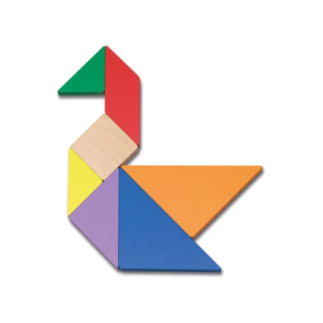 Juego de Mesa Tangram de Madera en Caja de Metal - Cayro2