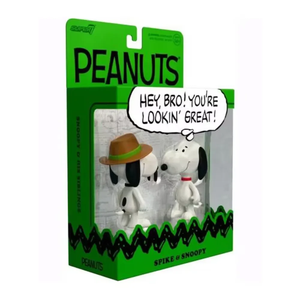 Figura De Colección ReAction Peanuts Pack x2 - Spike & Snoopy Super72