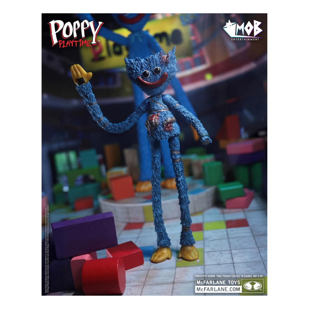 Poppy Playtime Figura De Acción Huggy Wuggy Ruined De 18Cm Con Accesorios6