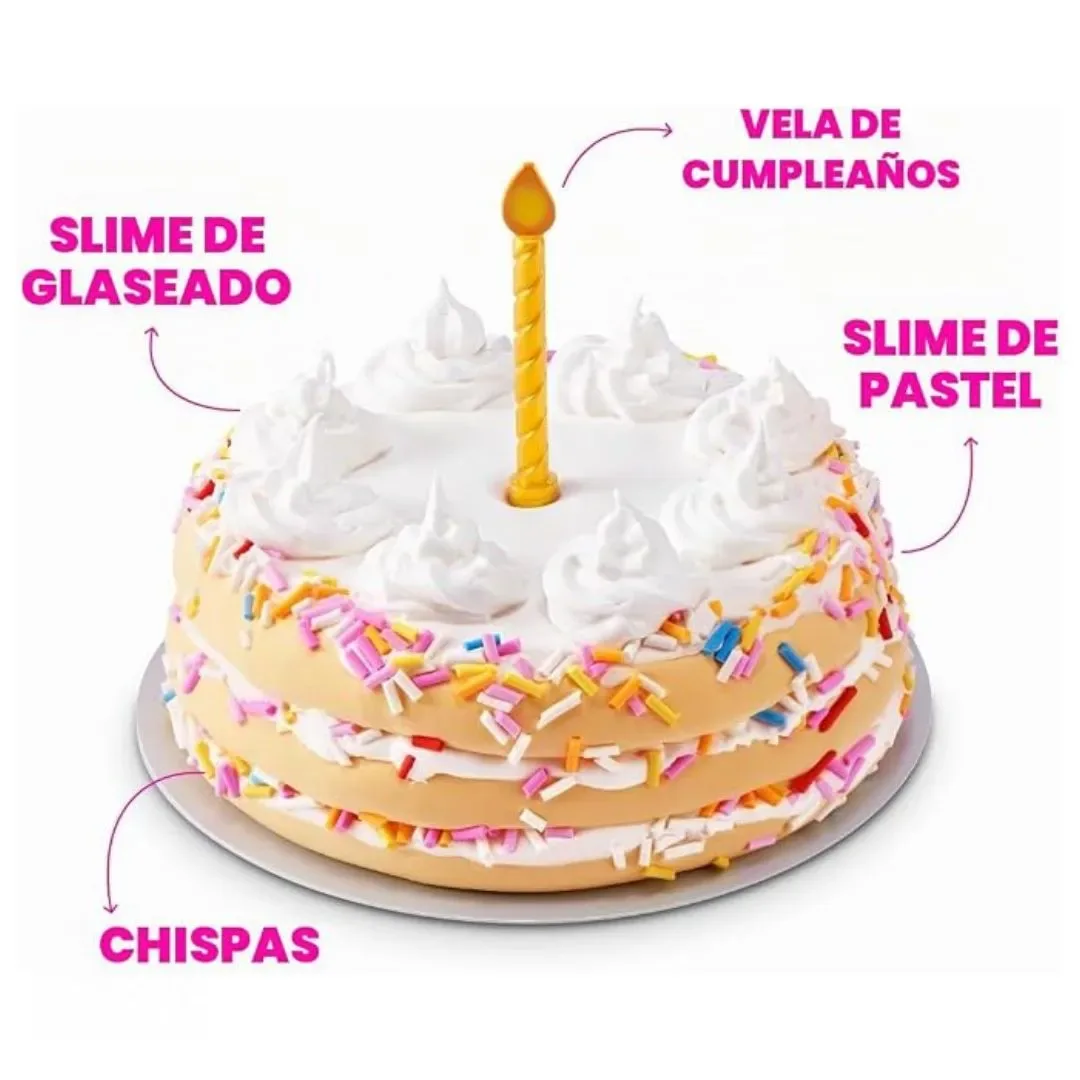 Set de Juego Torta de Cumpleaños Slime Mart ZURU4