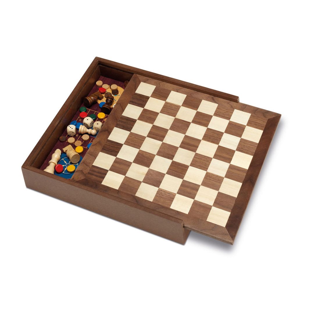 Juega de Mesa 5 en 1 Ajedrez, Dama, Ludo, Oca, Back Gammon - Cayro2