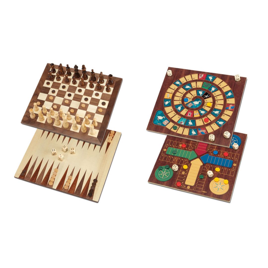 Juega de Mesa 5 en 1 Ajedrez, Dama, Ludo, Oca, Back Gammon - Cayro3
