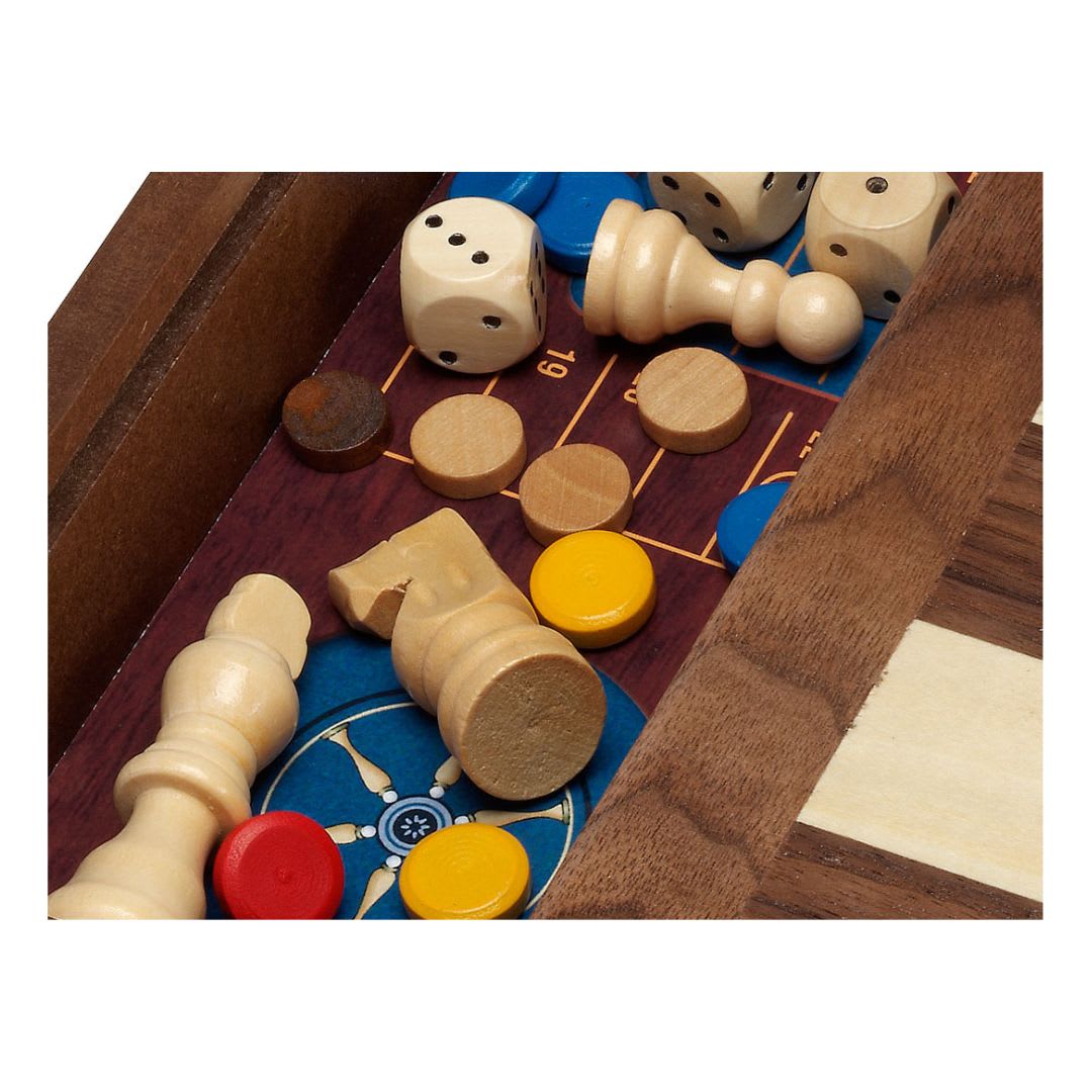 Juega de Mesa 5 en 1 Ajedrez, Dama, Ludo, Oca, Back Gammon - Cayro4