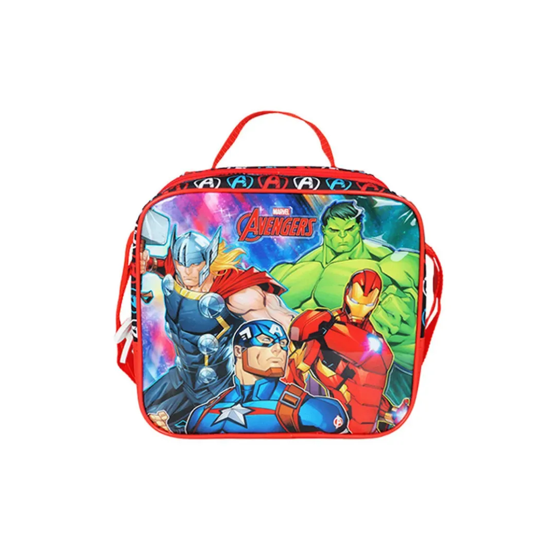 Set Maleta Lonchera Cartuchera Avengers Eco Rojo3