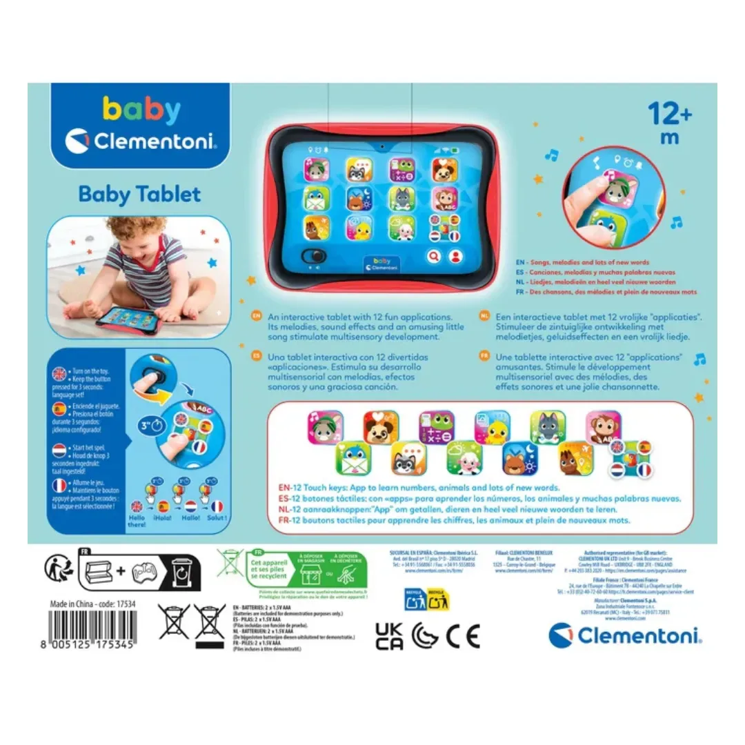 Baby Clementoni Juguete Interactivo Baby Tablet3