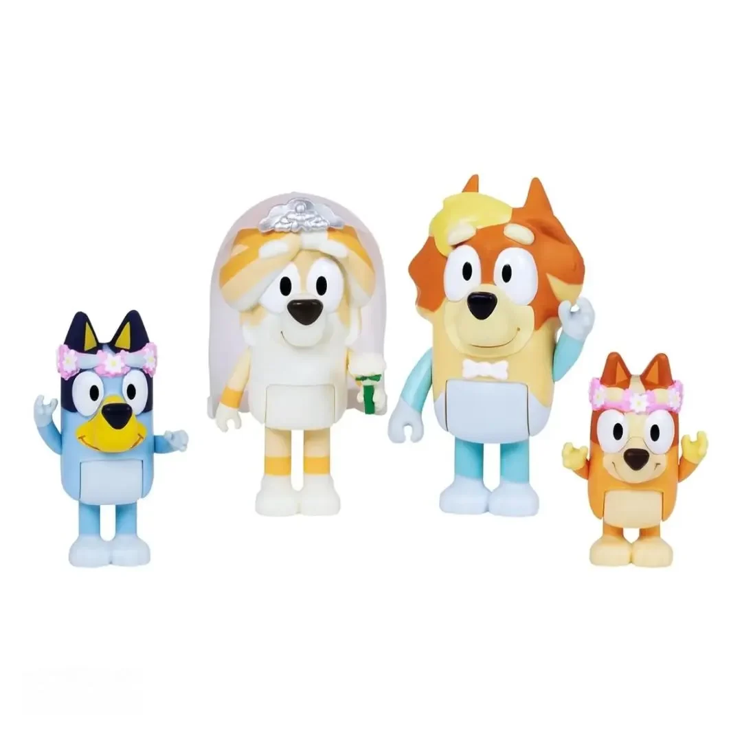 Set Figuras x4 Bluey Dia De Boda1