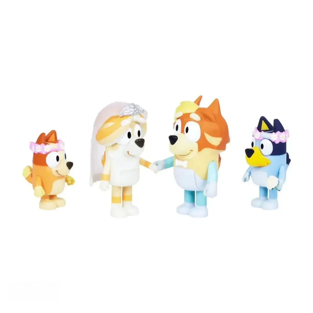 Set Figuras x4 Bluey Dia De Boda2