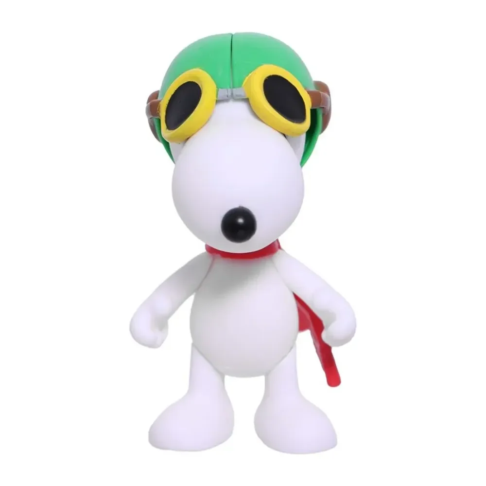 Figura Snoopy Aviador Peanuts Articulable 10cm2