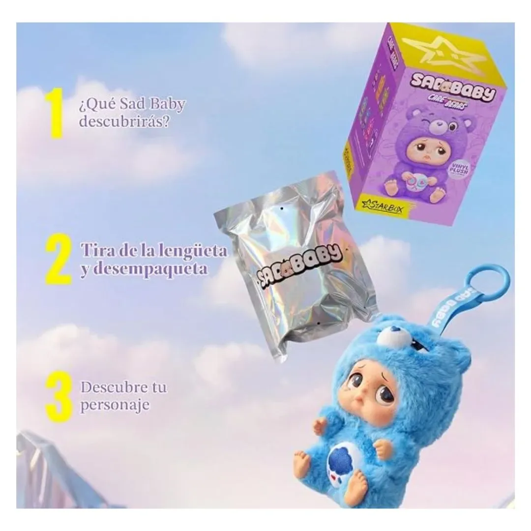 StarBox Sad Baby Care Bears Llavero Mini de Peluche Coleccionable Surtido3