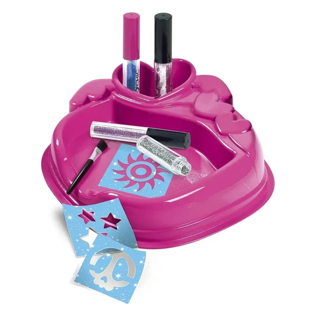Kit de Creación Tatuajes de purpurina Crazy Chic -Clementoni5