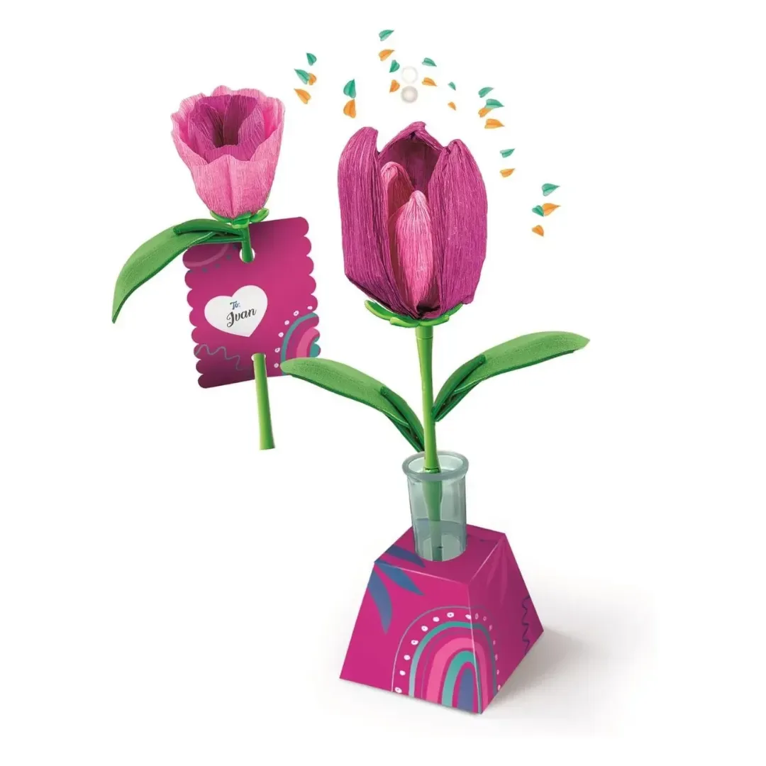 Clementoni crea tu Flor Tulipan contiene 25 piezas1