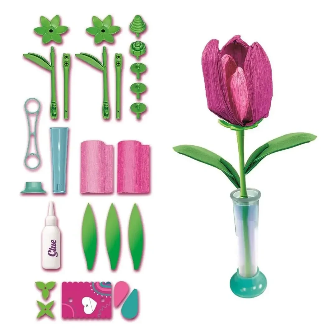 Clementoni crea tu Flor Tulipan contiene 25 piezas2