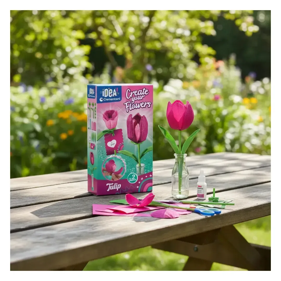 Clementoni crea tu Flor Tulipan contiene 25 piezas4