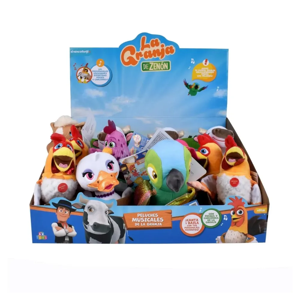 La Granja De Zenón Peluche Musical 20Cm - El Lorito Pepe2
