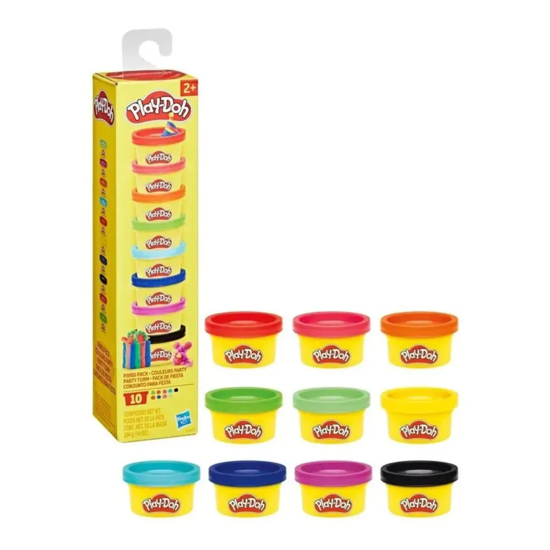 Play Doh Tubo de Fiesta 10 latas pequeñas2