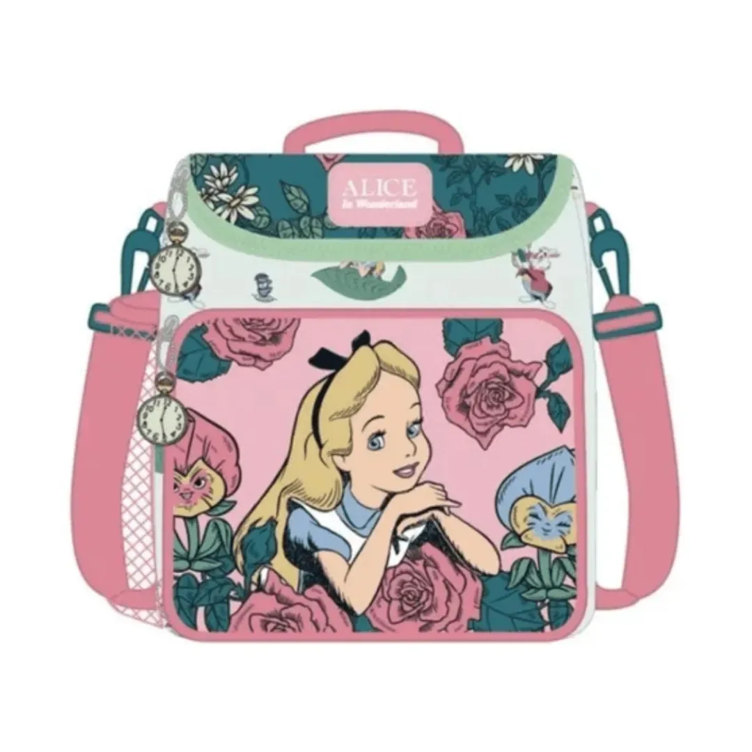 Set Escolar Nido Mini Mochila  Lonchera Cartuchera Alicia en el Pais de las Maravillas3
