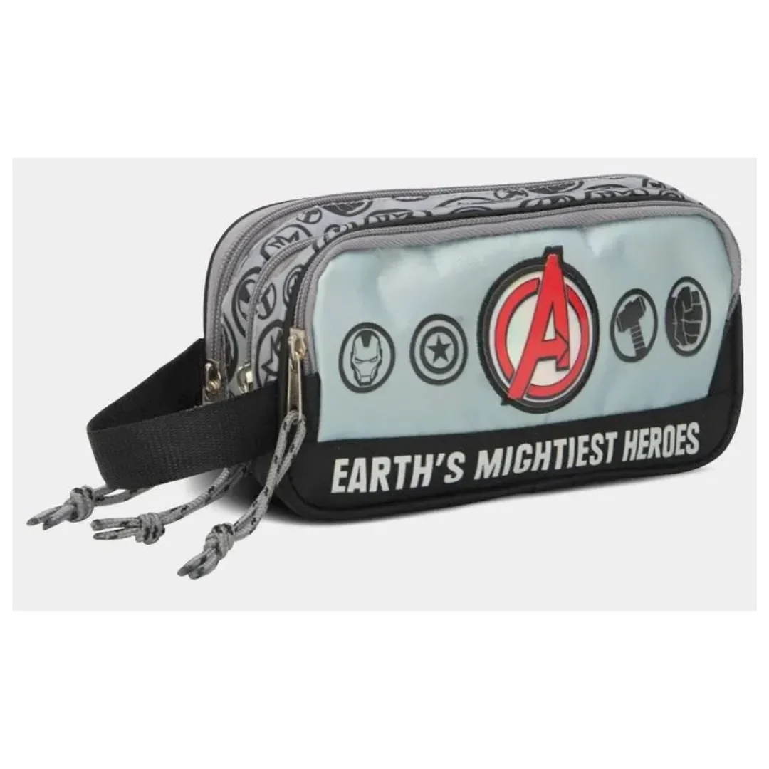 Set Escolar Mochila Lonchera Cartuchera Oficio Premium Avengers3