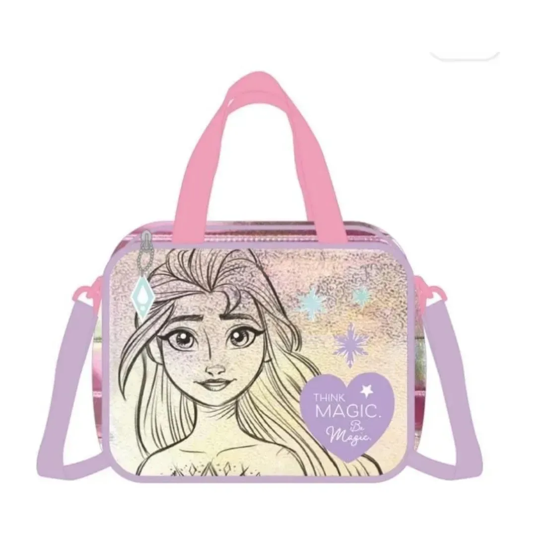 Set Escolar Mochila Lonchera Cartuchera Premium Frozen Disney Elsa1