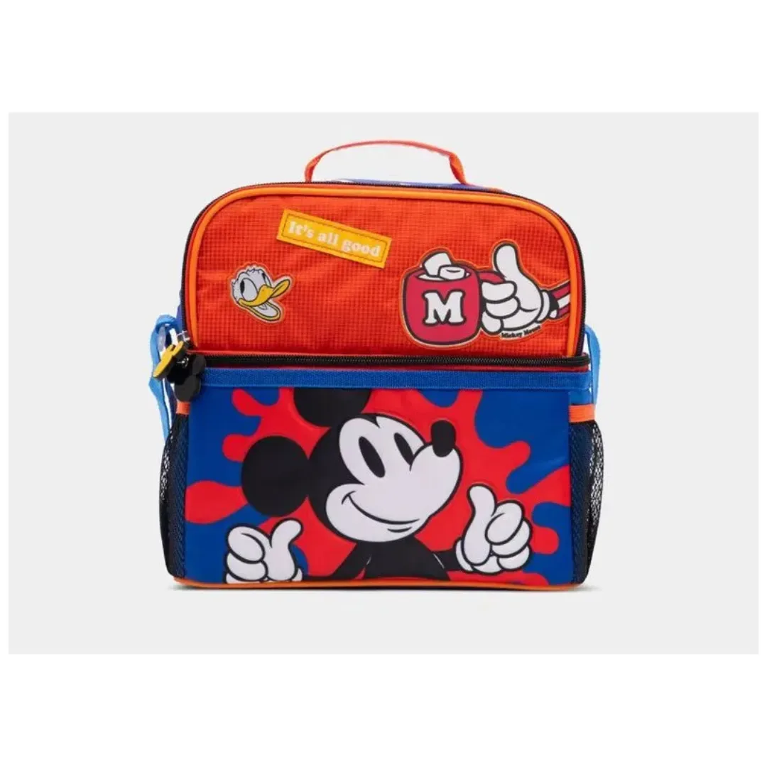 Set Escolar Mochila Lonchera Cartuchera Mickey Premium Oficio2