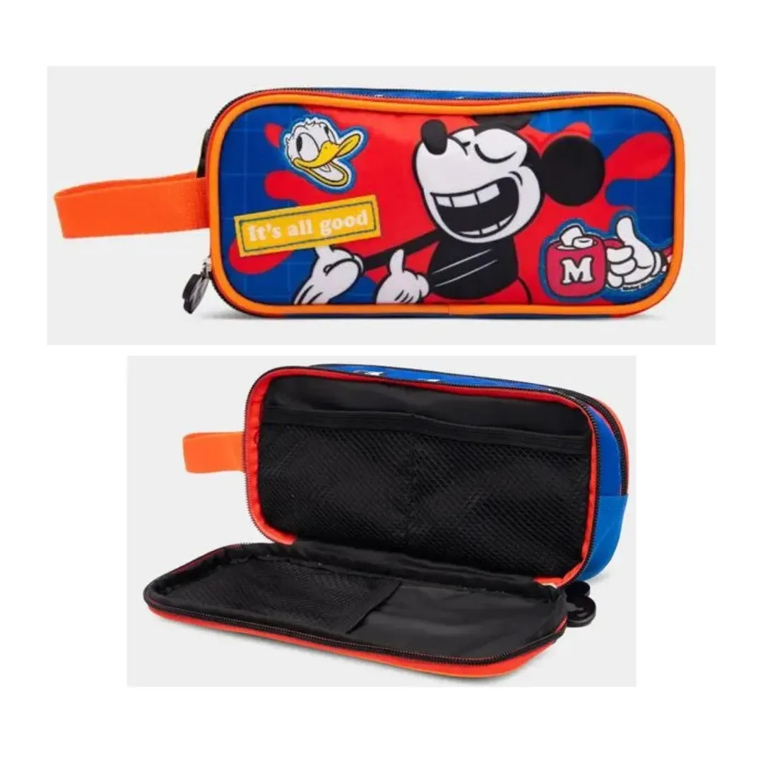 Set Escolar Mochila Lonchera Cartuchera Mickey Premium Oficio3