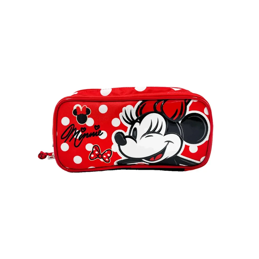 Set Escolar Mochila Lonchera Cartuchera Minnie Disney Oficio3