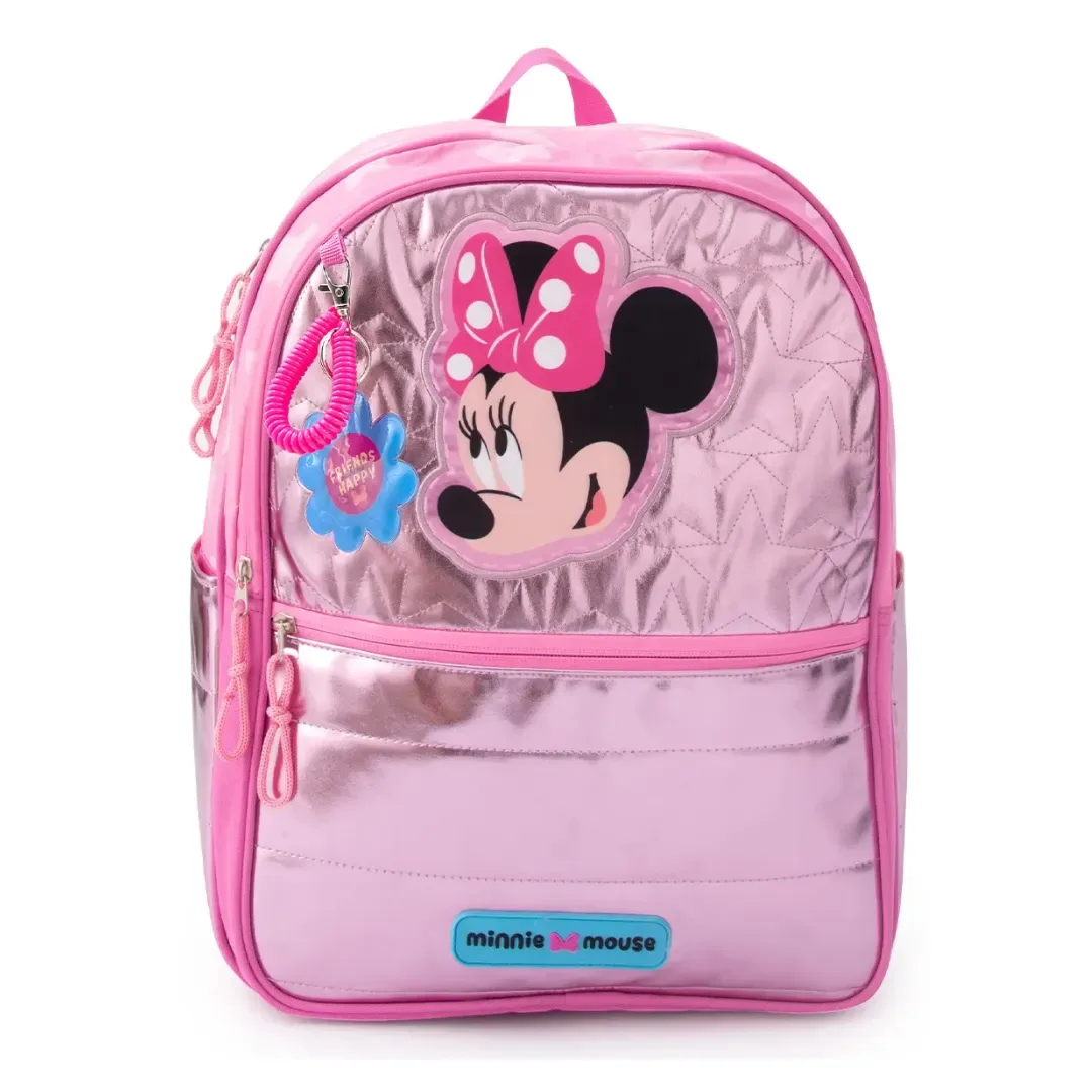Set Escolar Mochila Lonchera Cartuchera Minnie Premium Oficio1