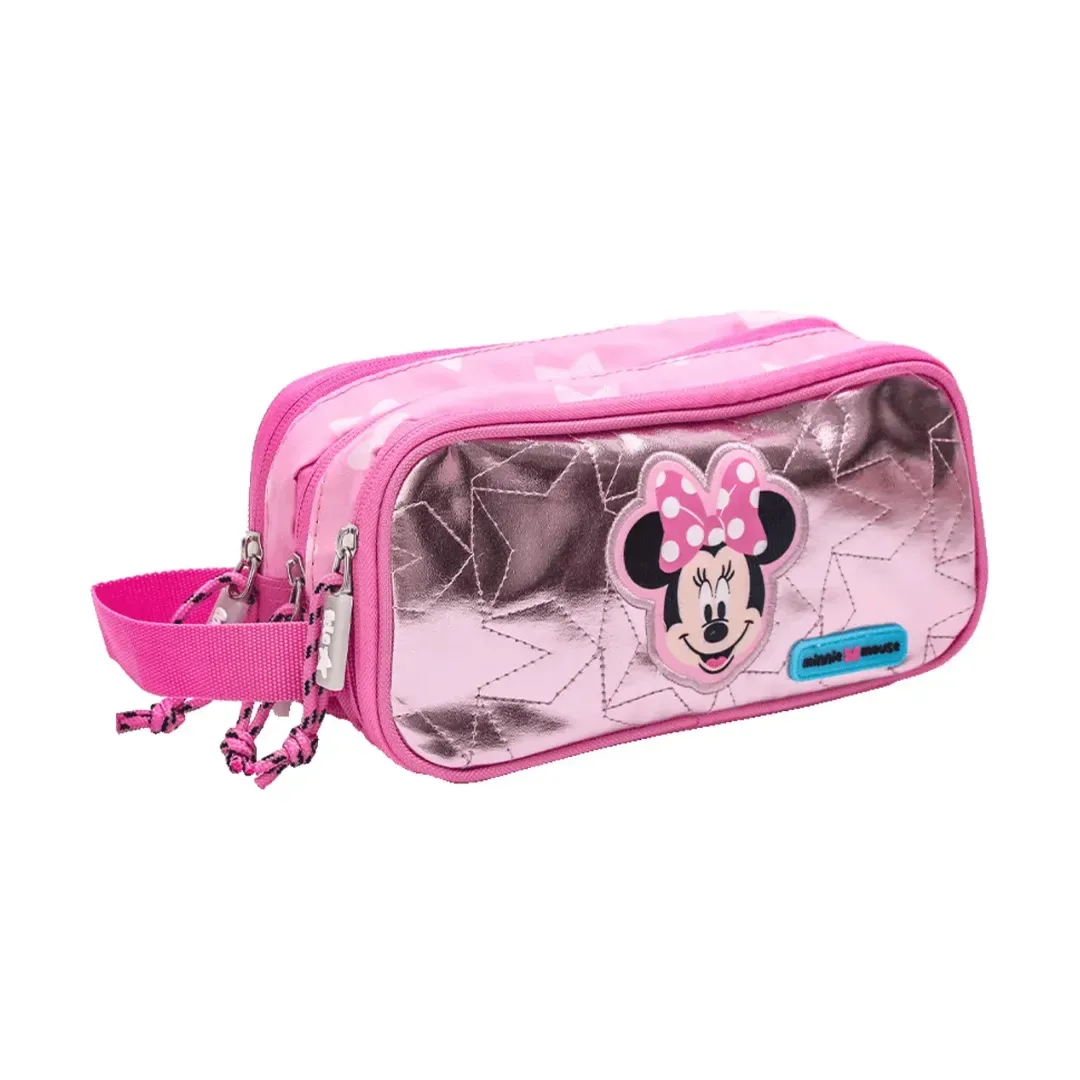 Set Escolar Mochila Lonchera Cartuchera Minnie Premium Oficio3