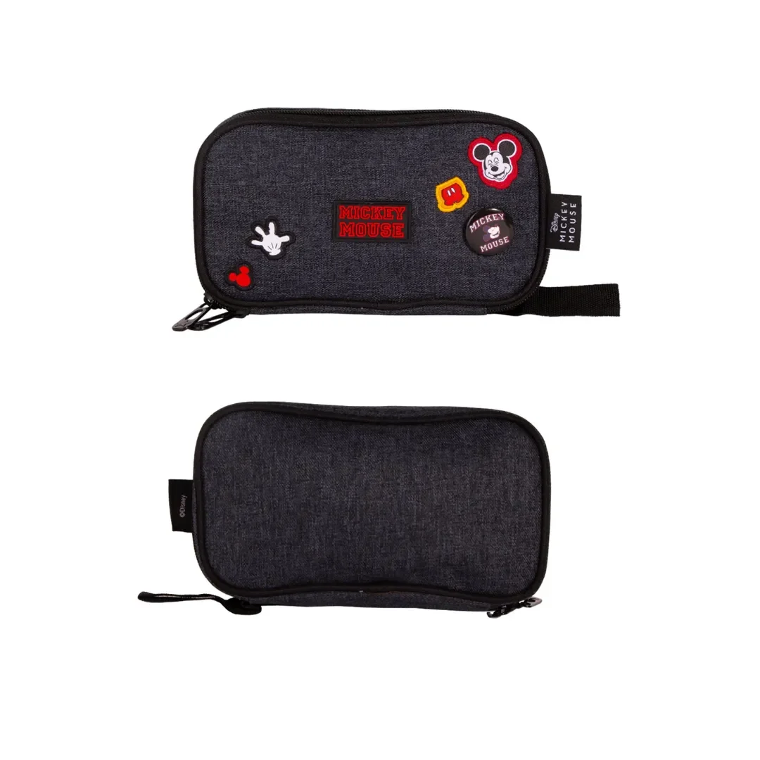 Set Escolar Mochila Lonchera Cartuchera Mickey Mouse Deluxe Oficio3