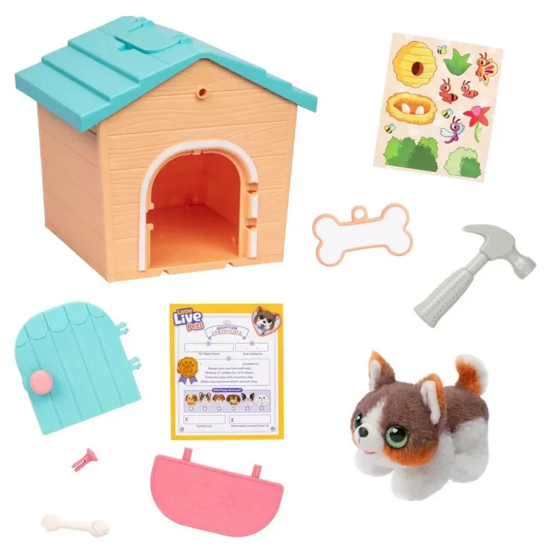 Little Live Pets Playset Perritos Sorpresa Con Casa Armable1