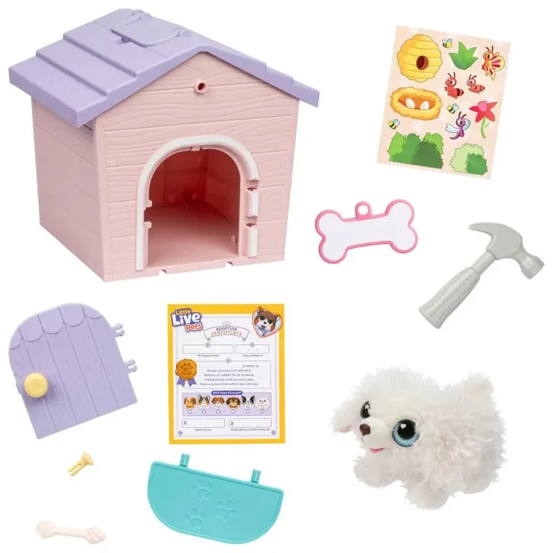 Little Live Pets Playset Perritos Sorpresa Con Casa Armable2