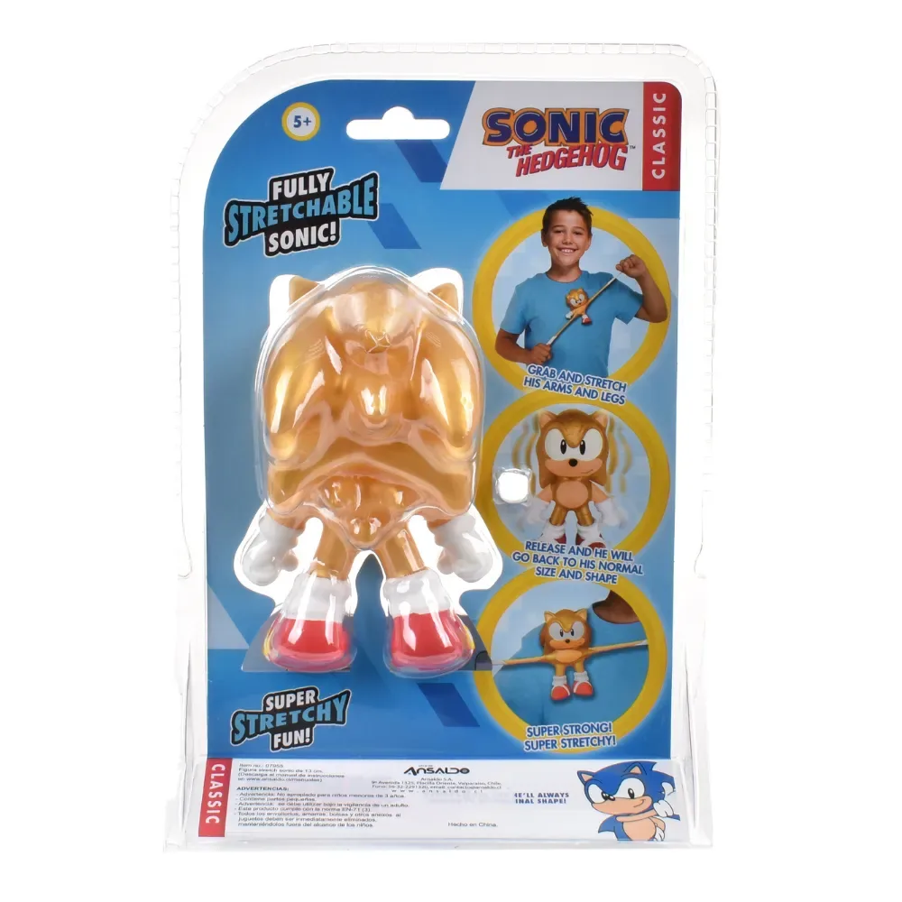 Figura Stretch Gold Sonic De 13Cm3