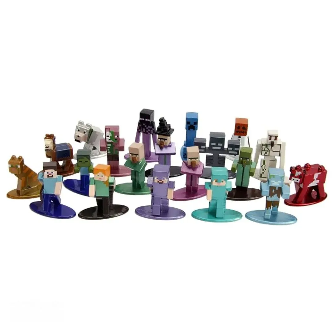 Minecraft Nano Metalfigs Pack de 20 Figuras Metálicas Coleccionables Jada Toys2