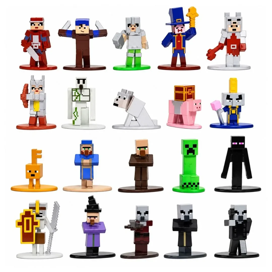 Minecraft Dungeons Nano Metalfigs Pack de 20 Figuras Metálicas Coleccionables Jada Toys2