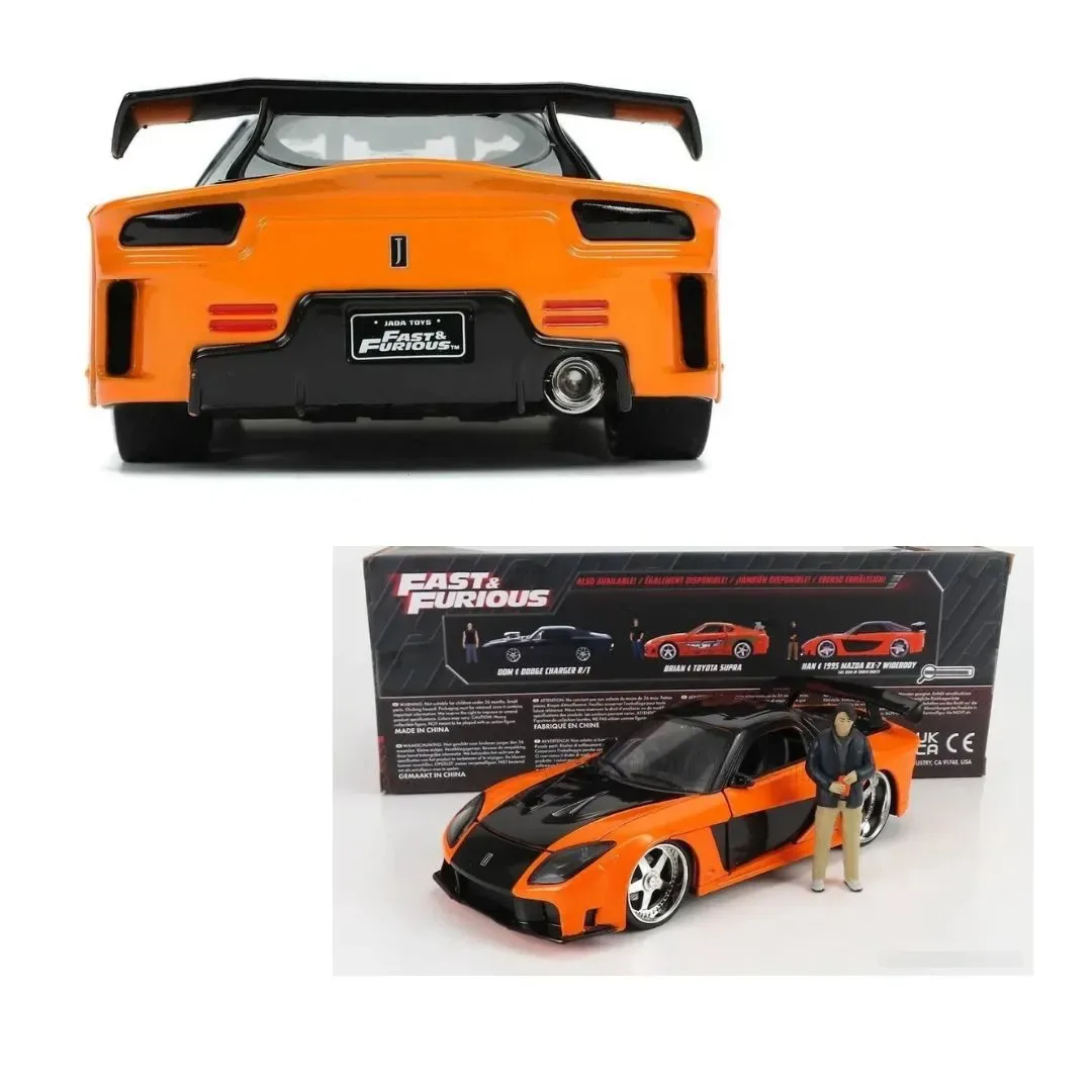 RAPIDOS Y FURIOSOS DIECAST MAZDA RX7 1995 ESCALA 1:24 CON FIGURA3