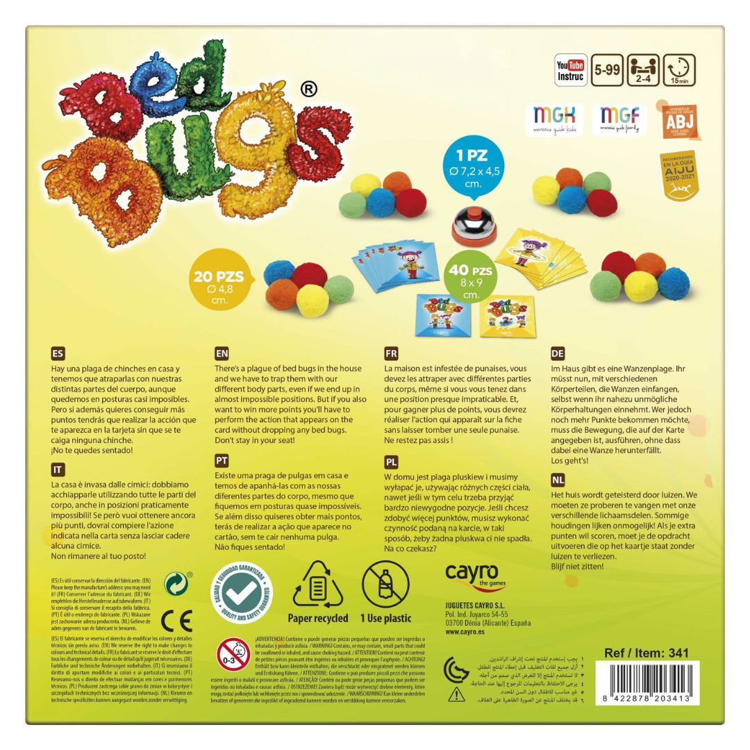 Juego de Mesa Bed Bugs Plaga de Chinches -Cayro4
