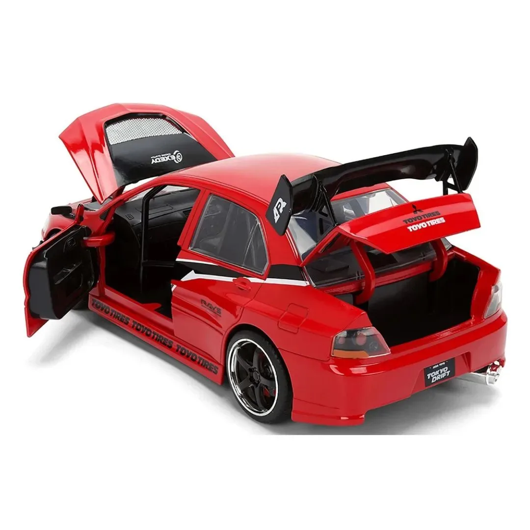 Auto de Colección Mitsubishi Lancer Evolution IX Rapidos & Furiosos Escala 1:24 Jada Toys3