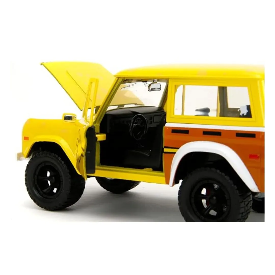 Bob Esponja y Ford Bronco de 1973 (escala 1:24, amarillo)3