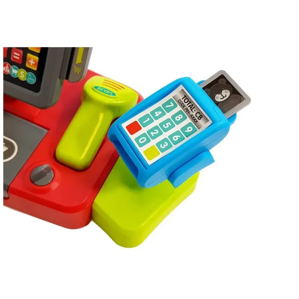 Caja Registradora Con luz y sonido Incluye Calculadora1