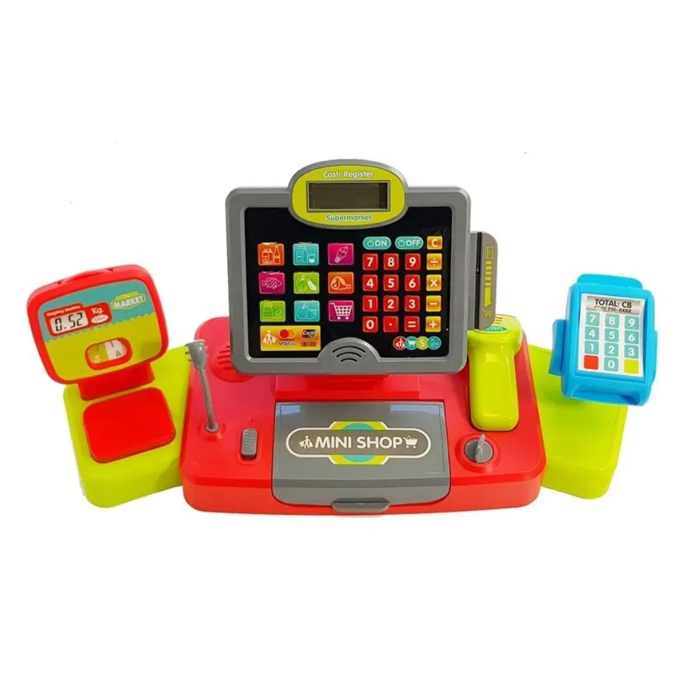 Caja Registradora Con luz y sonido Incluye Calculadora2