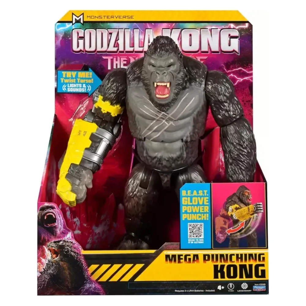 Figura De Acción Kong Mega Punching Con Luces Y Sonidos 33Cm5