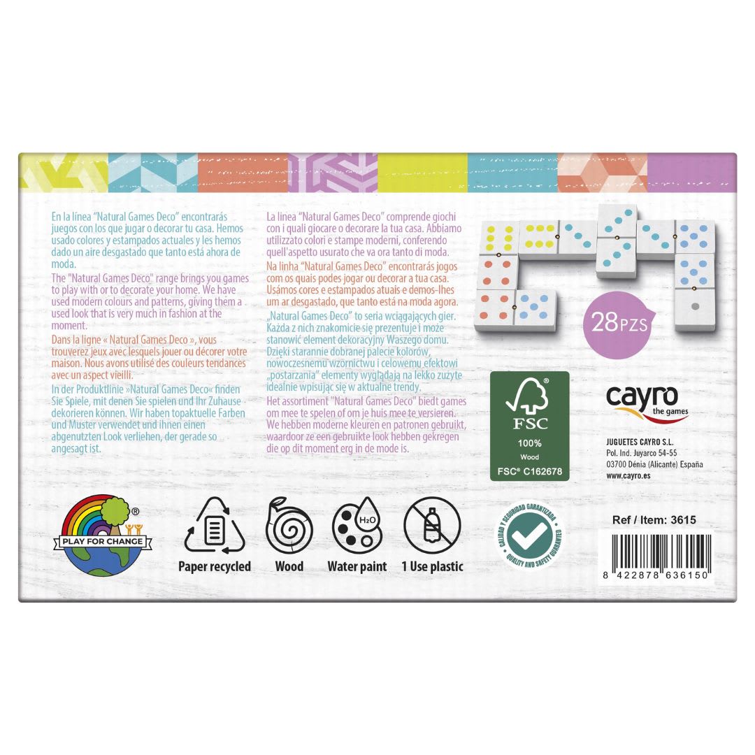 Juego de Mesa Domino Deco Multicolor - Cayro5