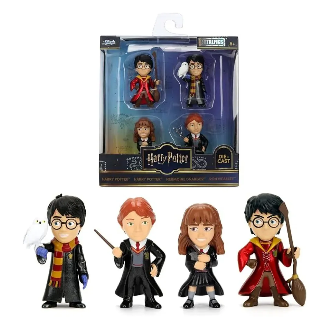 Harry Potter Figuras Coleccionables - Set de 4 Personajes de Metal 2.25 cm1