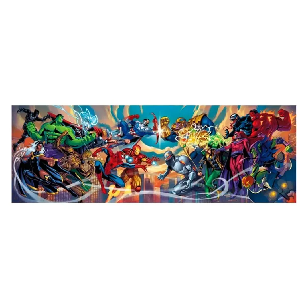 Clementoni Rompecabezas Marvel, Heroes y Villanos x1000 pzas1